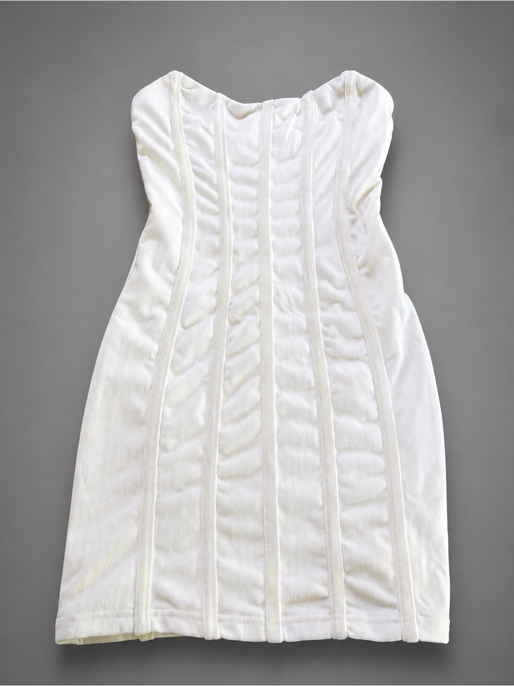 Princess Polly White Strapless Corset Bodycon Mini Dress US 0